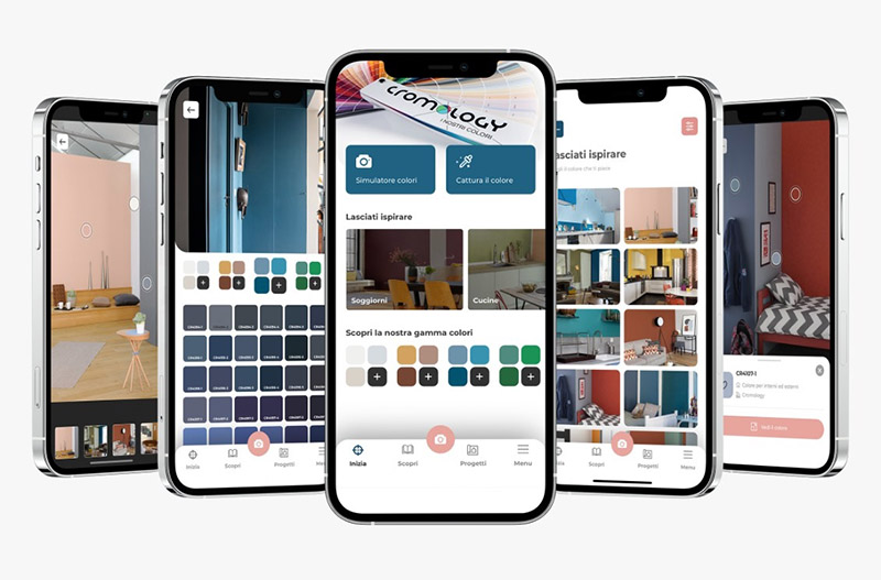 cromology app simulazione colore muri servizi