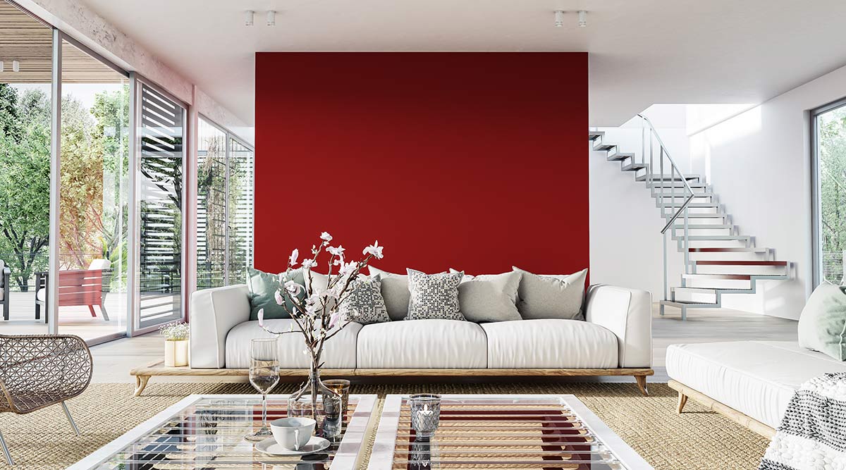 scegliere colore rosso per stanza