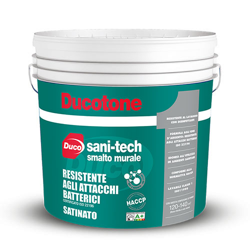 ducotone sani tech satinato smalto murale certificato hccp